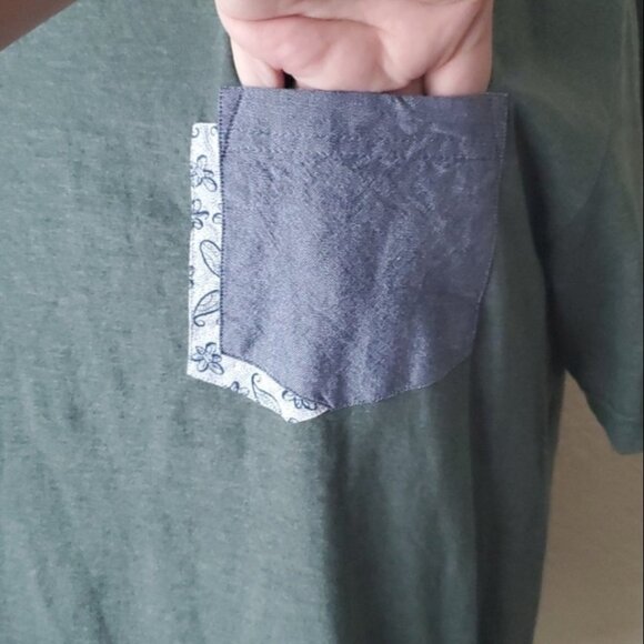 Steel & Jelly London heather green pocket tee xl - Picture 4 of 6